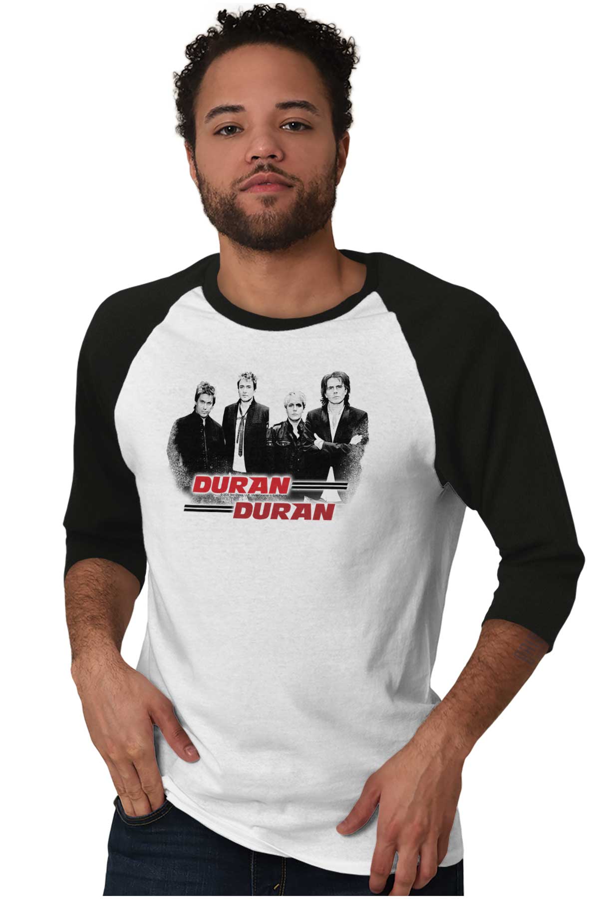 Duran Duran Classic Vintage Photo Tour Merch Adult 3/4 Sleeved Raglan