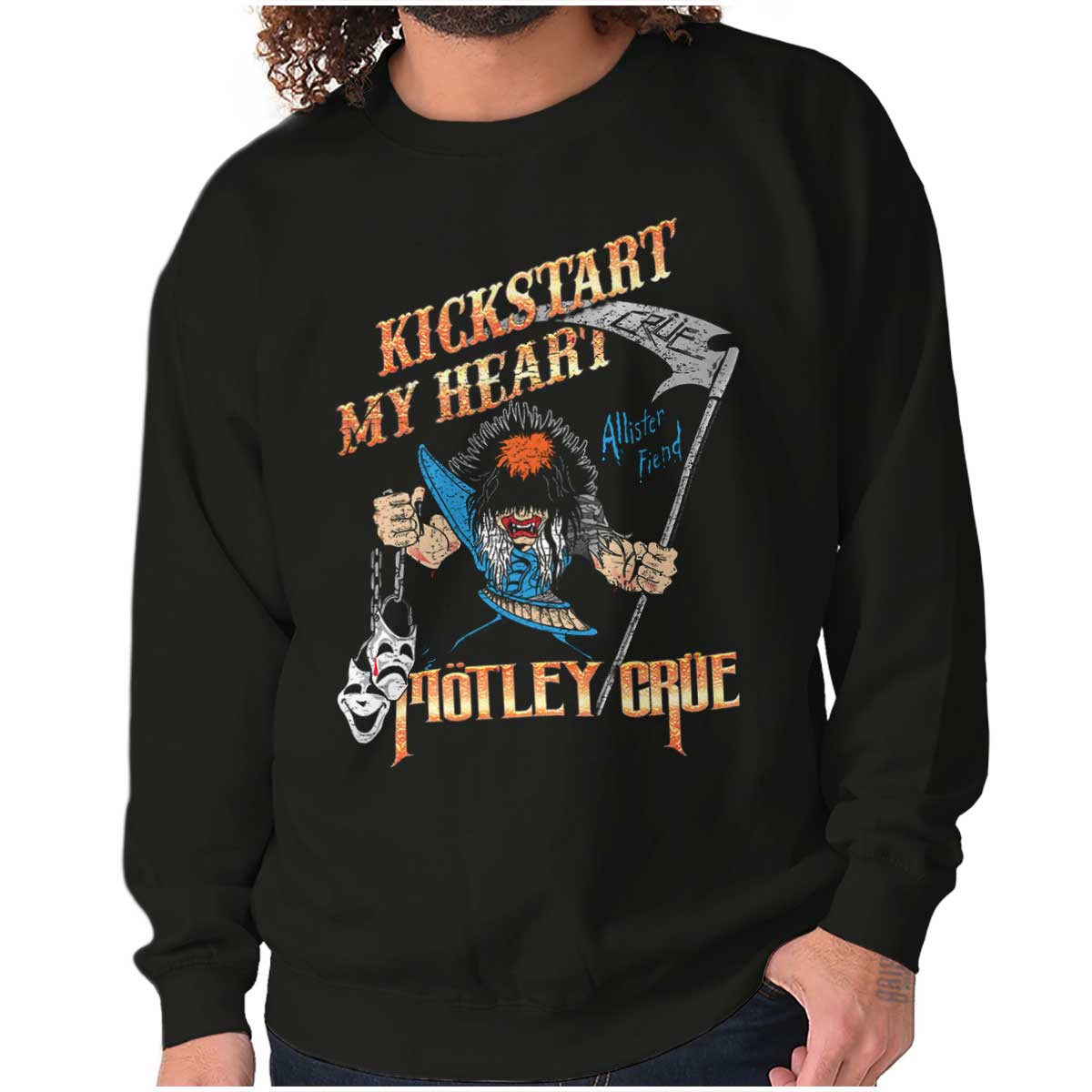 motley crue crewneck sweatshirt