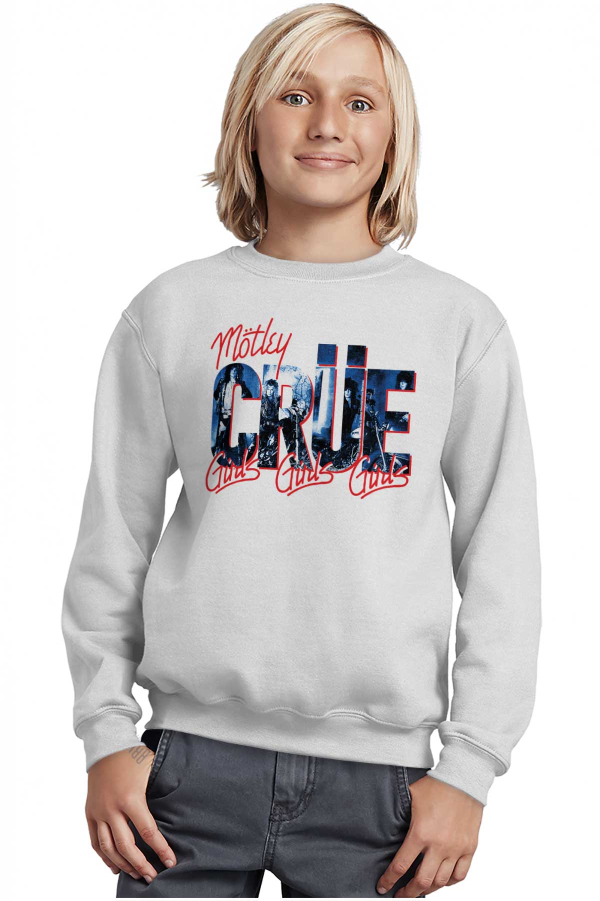 motley crue crewneck sweatshirt