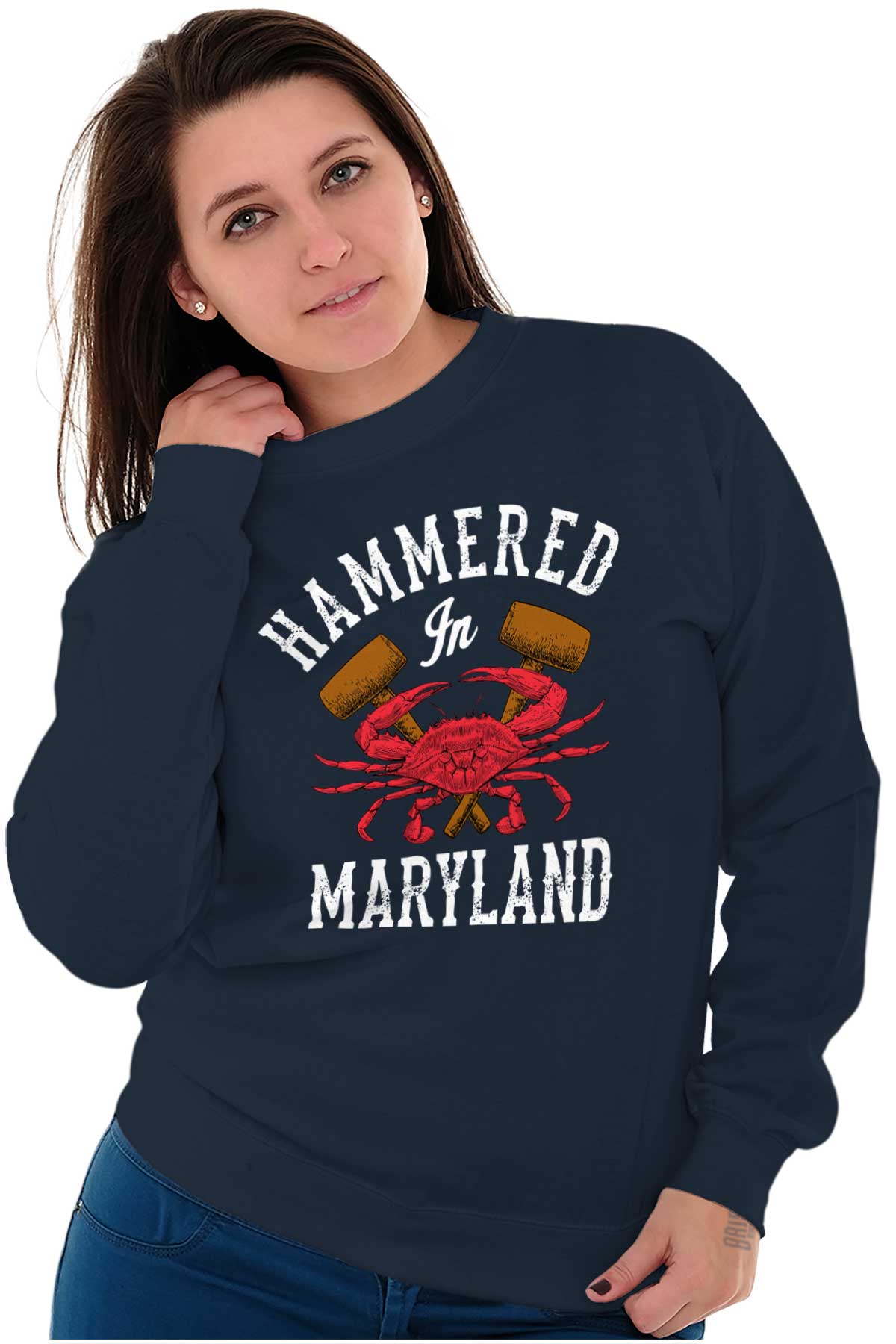 arm and hammered sweatshirt