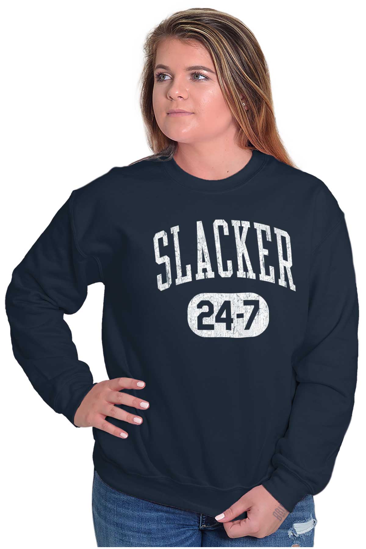Slacker Funny Lazy People Gym Workout Gift Hoodie Hooded Sweatshirt Men  Women