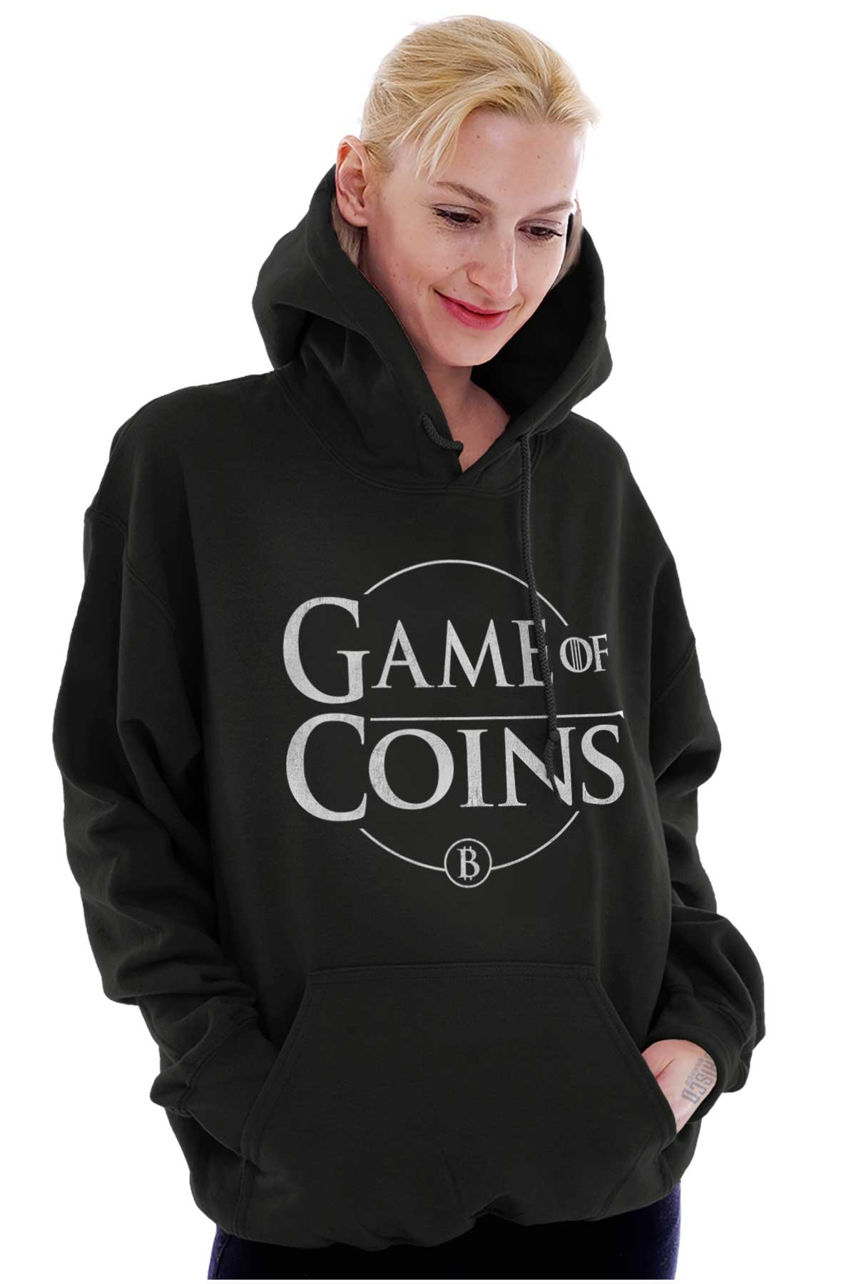 Funny Sarcastic Crypto Humor Game of Coins Hoodie Hooded Sweatshirt Men  Women | eBay