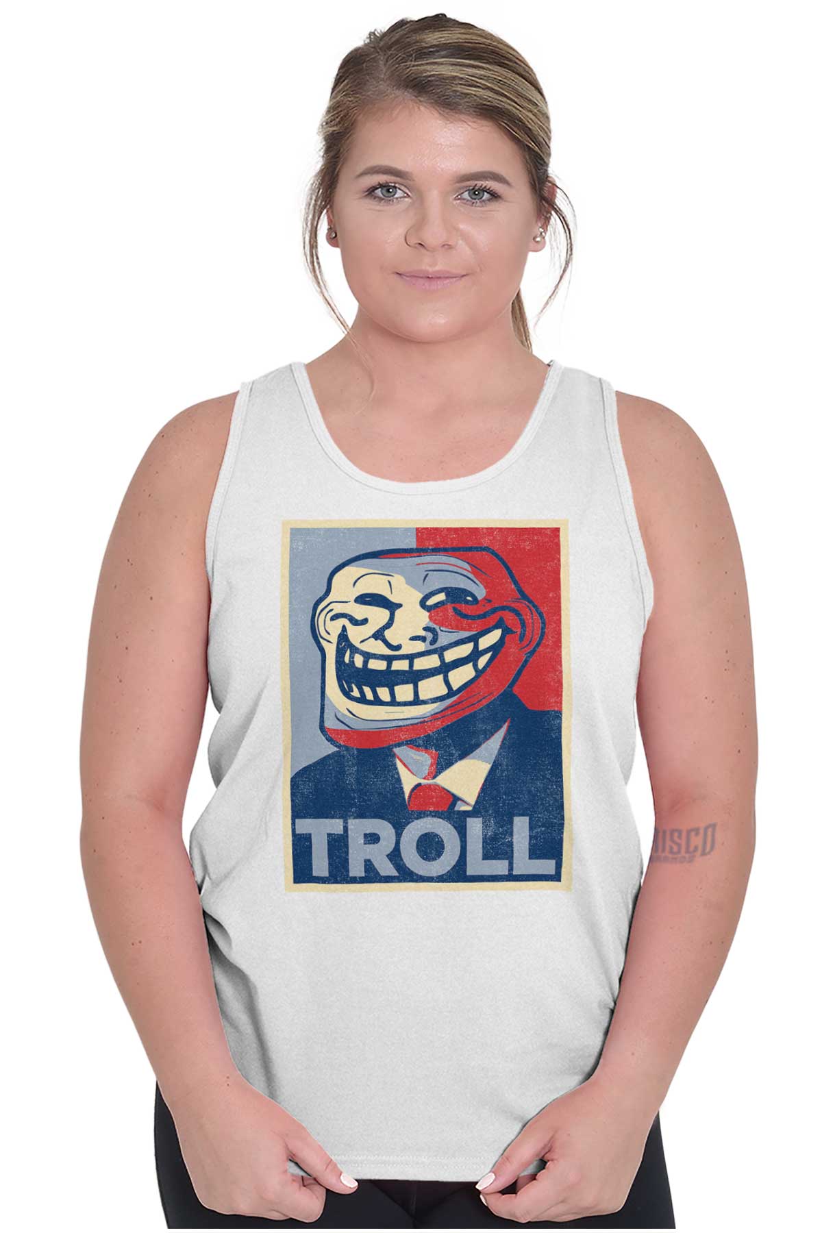 Troll Face Funny President Political Meme Tank Top T Shirts Tees