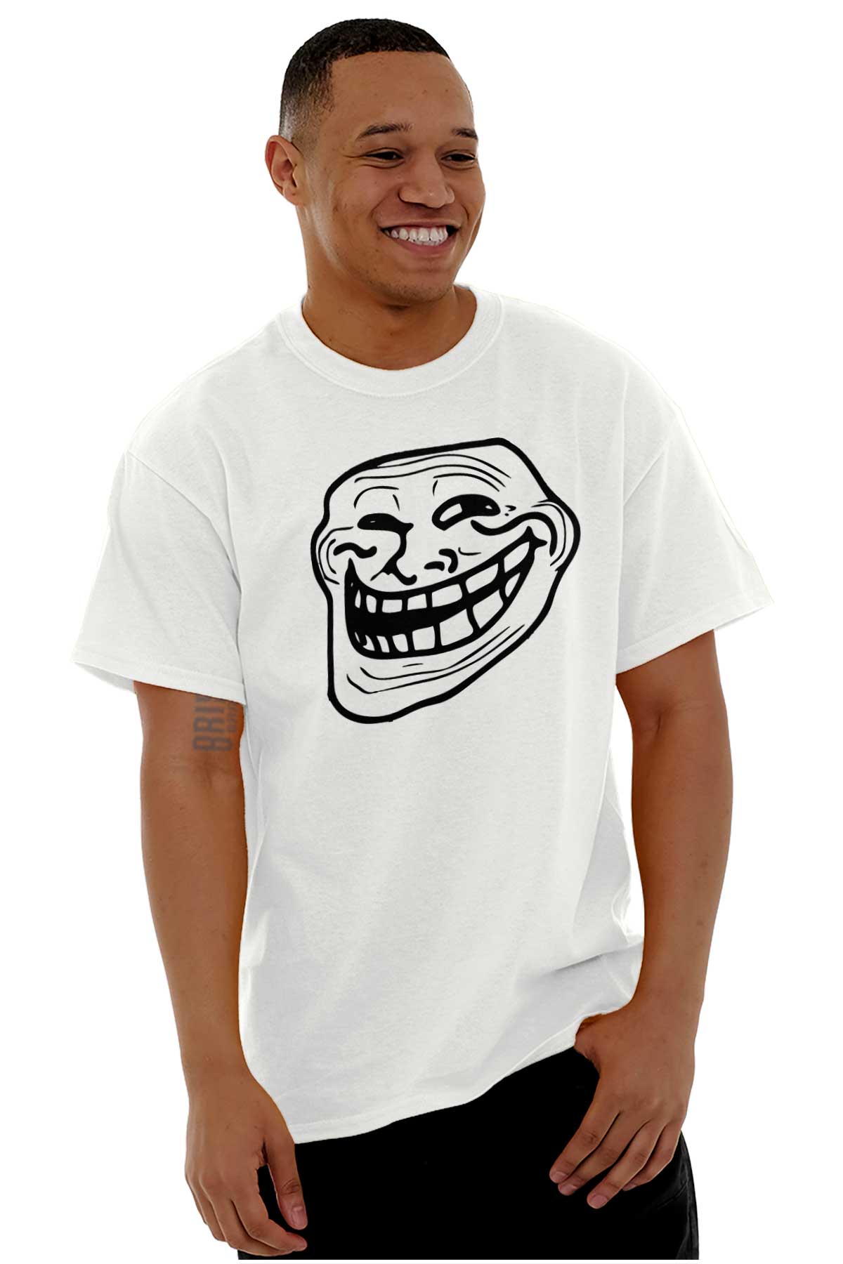 Troll Face Meme Internet Humor Joke Funny Nerd Geek Culture Mens T-shirt